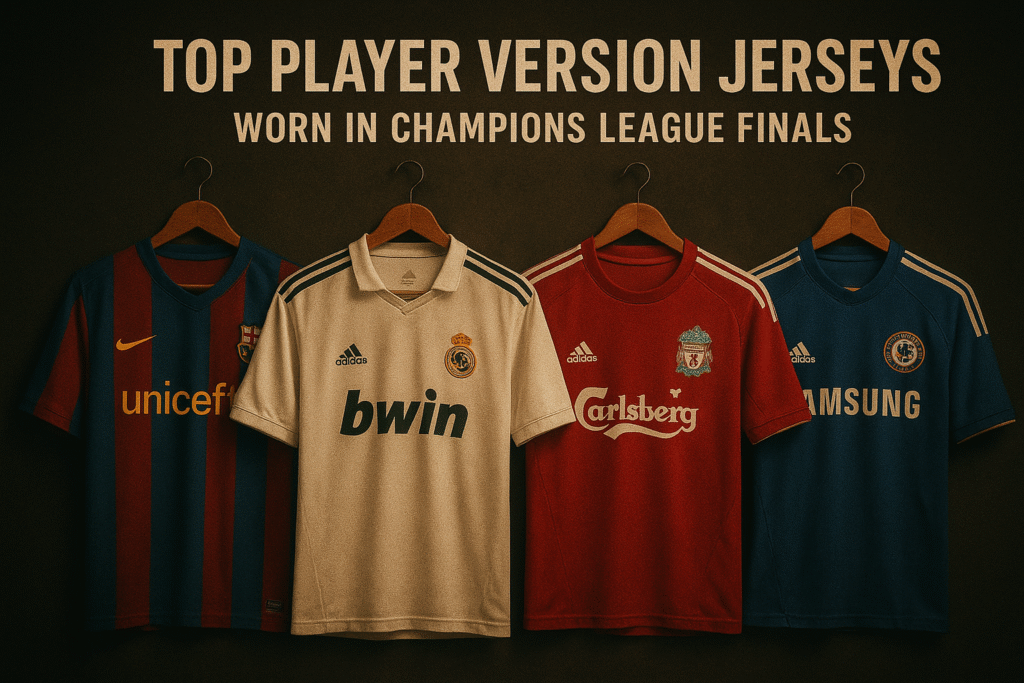 Top 10 Player Version Jerseys Worn in Champions League Finals