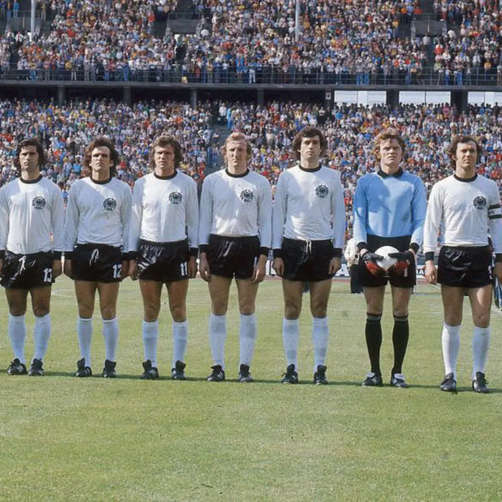 4. Germany 1974 Player Version Home Jersey